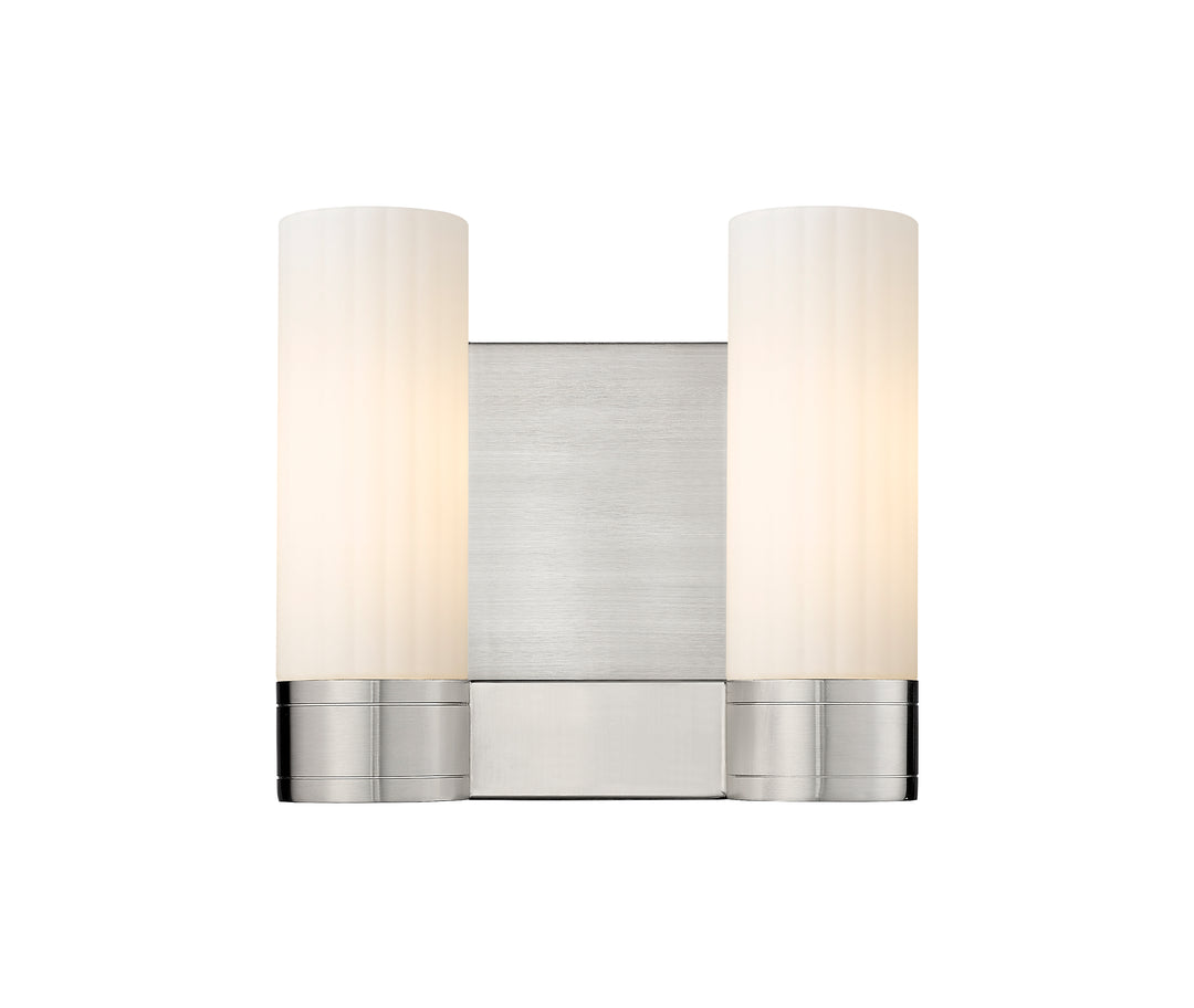 Innovations Lighting Empire 8" Bath Vanity Light - Satin Nickel Vanity Lights Innovations Lighting White ; Glass Type: Frosted  