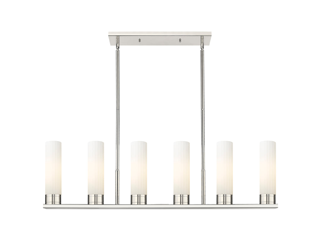 Innovations Lighting Empire 11" Linear Pendant - Polished Nickel Pendants Innovations Lighting White ; Glass Type: Frosted  