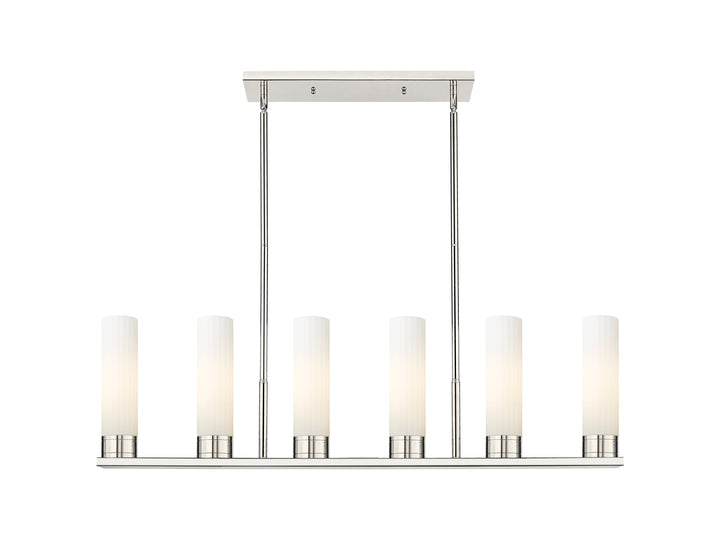 Innovations Lighting Empire 11" Linear Pendant - Polished Nickel Pendants Innovations Lighting White ; Glass Type: Frosted  