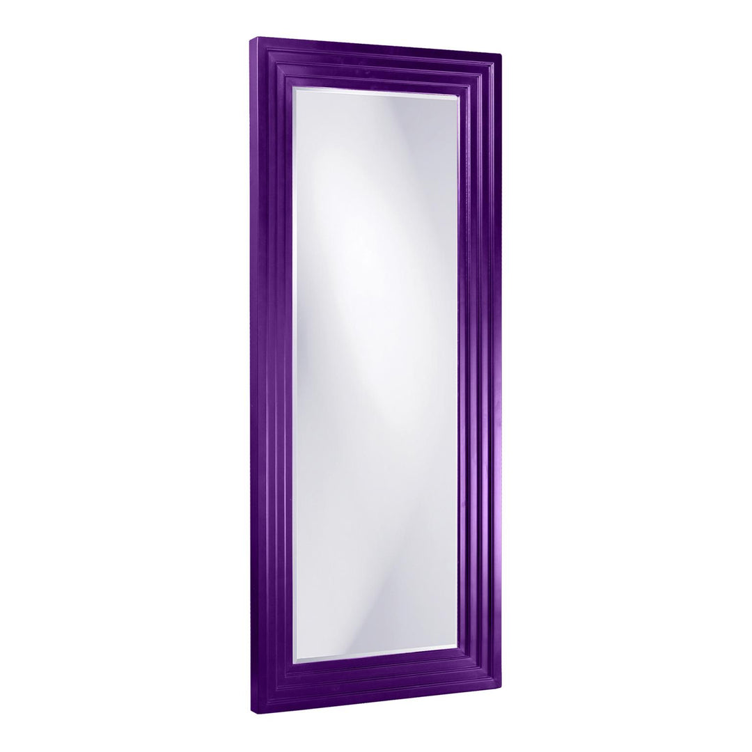 Howard Elliott Collection Delano Mirror - Glossy Royal Purple Mirrors Howard Elliott Collection   