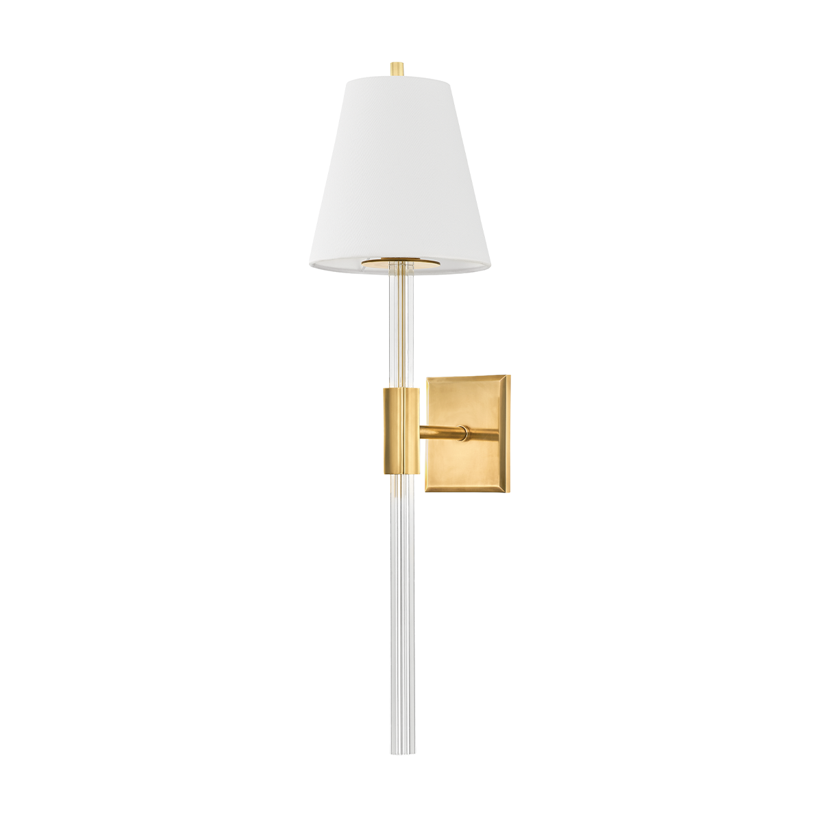 Corbett Lighting Martina Wall Sconce Wall Sconce Corbett VINTAGE BRASS 8x30.25 