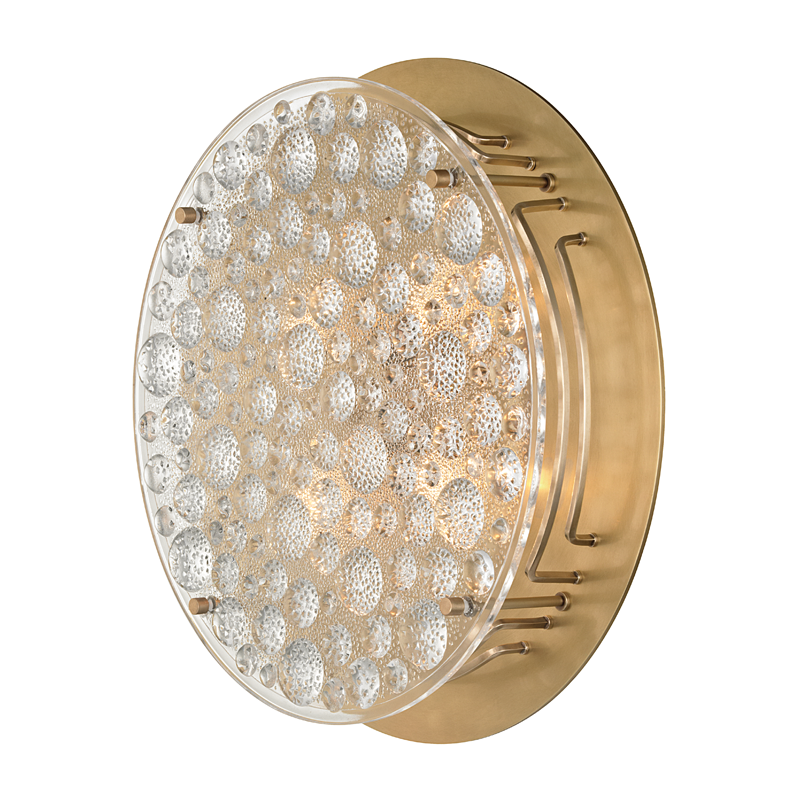 Hudson Valley Lighting Holland Flush Mount Flush Mount Hudson Valley Lighting Aged Brass  