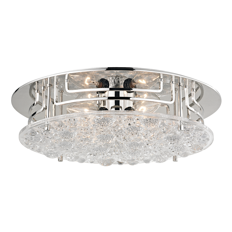 Hudson Valley Lighting Holland Flush Mount Flush Mount Hudson Valley Lighting Polished Nickel  