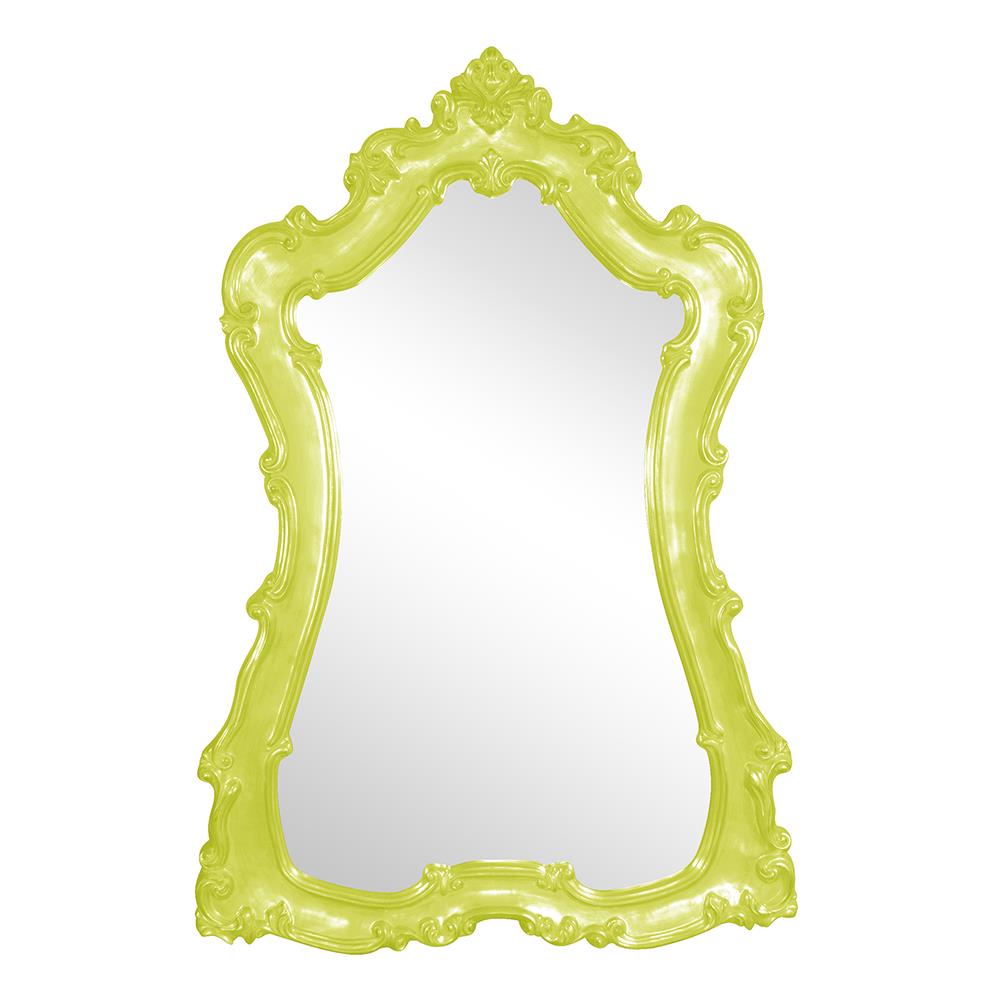 Howard Elliott Collection Lorelei Mirror - Glossy Green Mirrors Howard Elliott Collection   