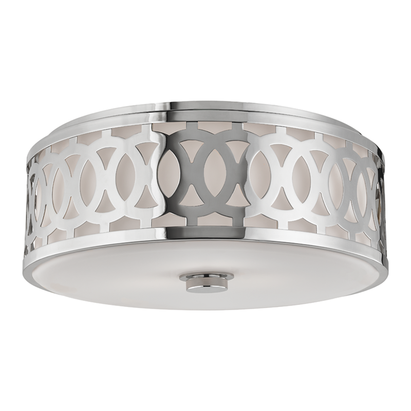 Hudson Valley Lighting Genesee Flush Mount Flush Mount Hudson Valley Lighting Polished Nickel  