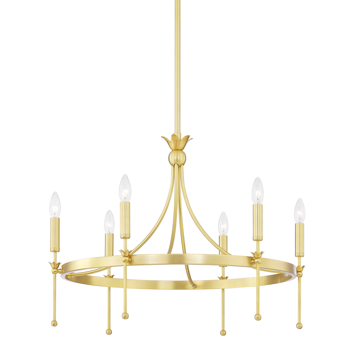 Hudson Valley Lighting Gates Chandelier Chandelier Hudson Valley Lighting Aged Brass  