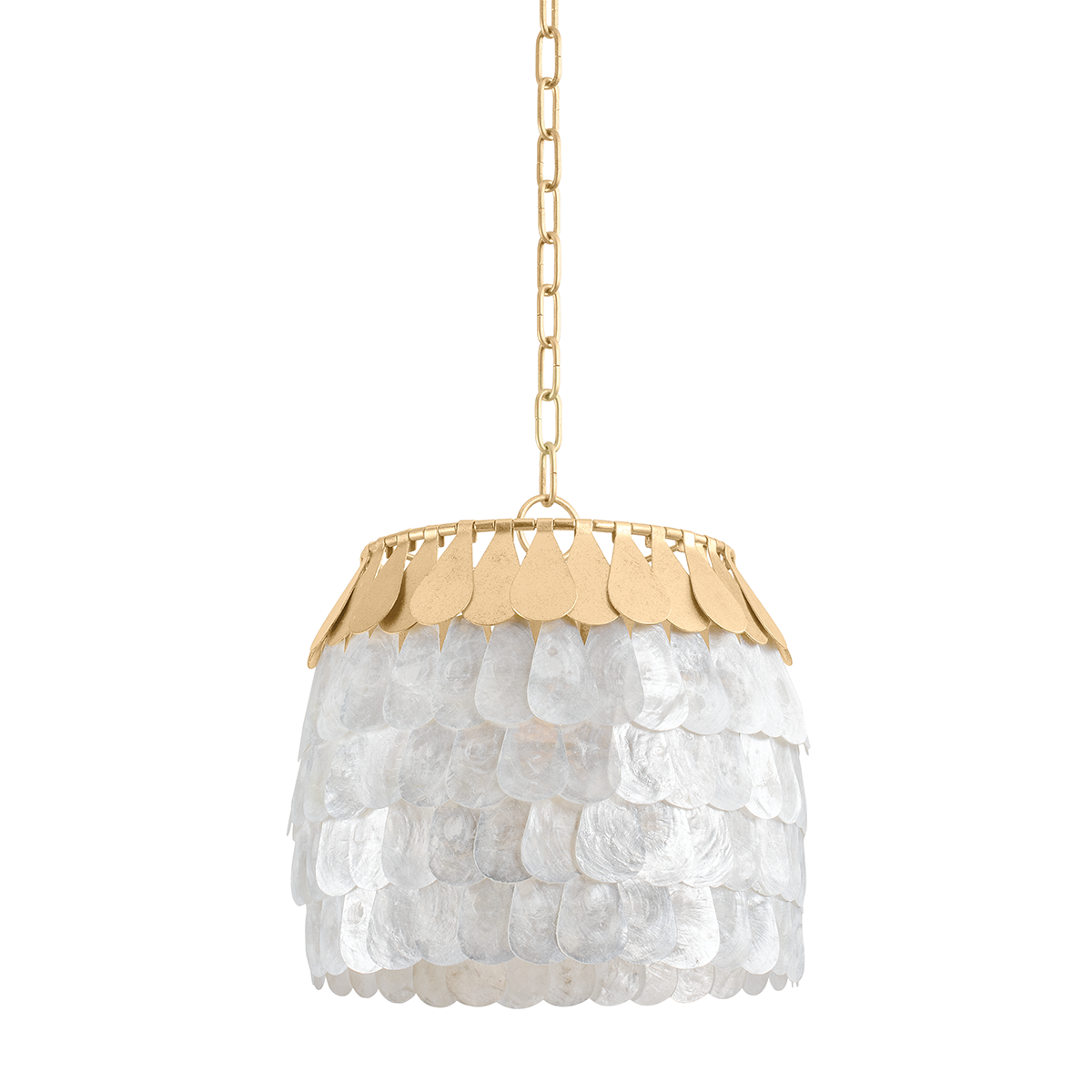 Corbett Lighting Coralie Pendant Pendant Corbett VINTAGE GOLD LEAF 14.25x13.5 