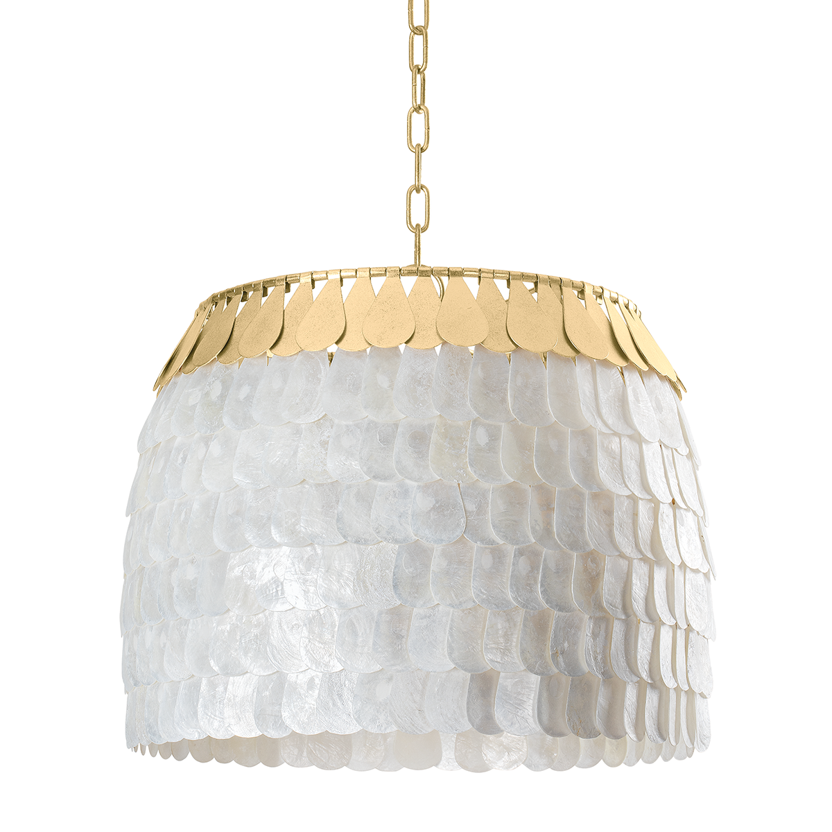 Corbett Lighting Coralie Chandelier Chandelier Corbett VINTAGE GOLD LEAF 21x17.5 