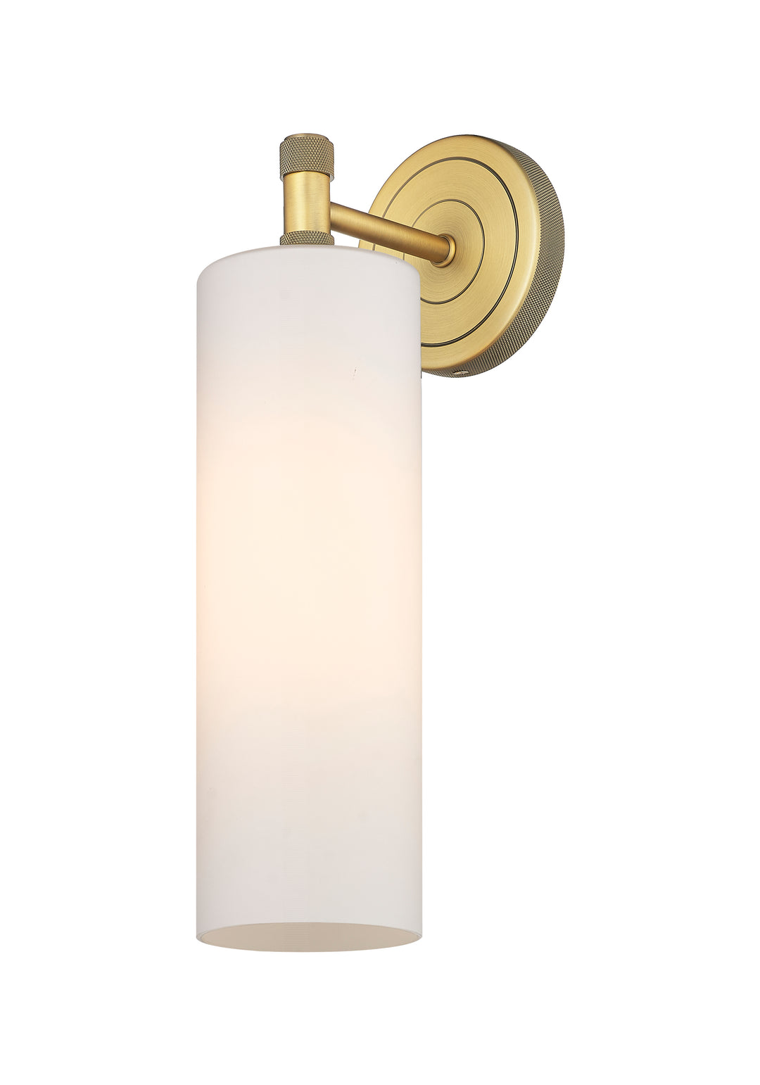 Innovations Lighting Crown Point 12" Sconce - Brushed Brass Wall Sconces Innovations Lighting White ; Glass Type: Frosted  