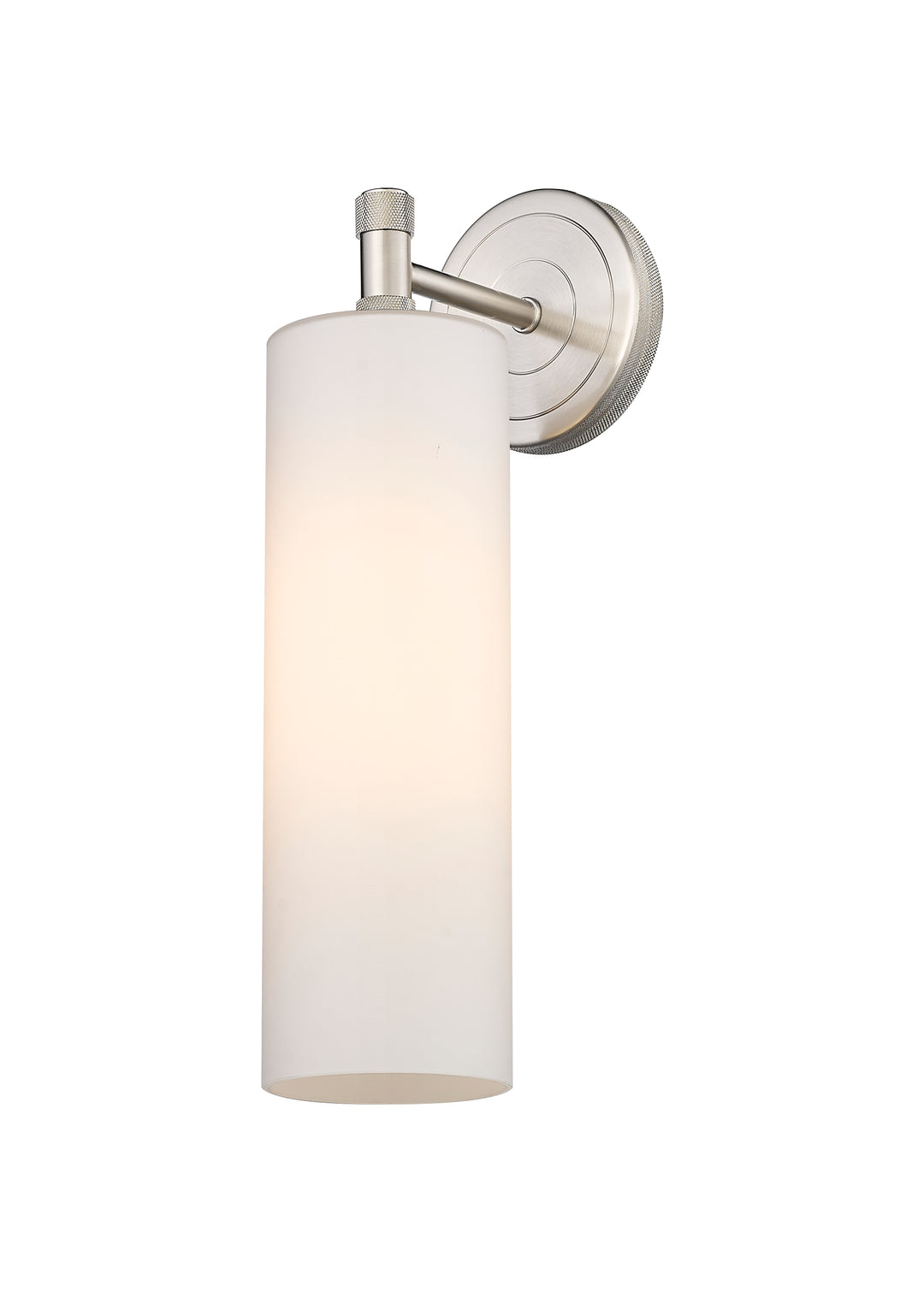 Innovations Lighting Crown Point 12" Sconce - Satin Nickel Wall Sconces Innovations Lighting White ; Glass Type: Frosted  