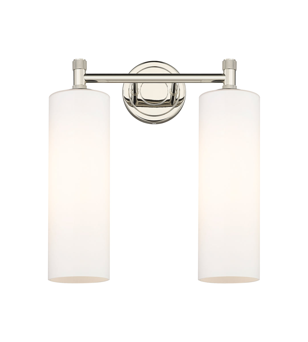 Innovations Lighting Crown Point 12" Bath Vanity Light - Polished Nickel Vanity Lights Innovations Lighting White ; Glass Type: Frosted  