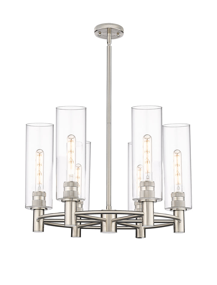 Innovations Lighting Crown Point 12" Chandelier - Polished Nickel Chandeliers Innovations Lighting Clear ; Glass Type: Clear  