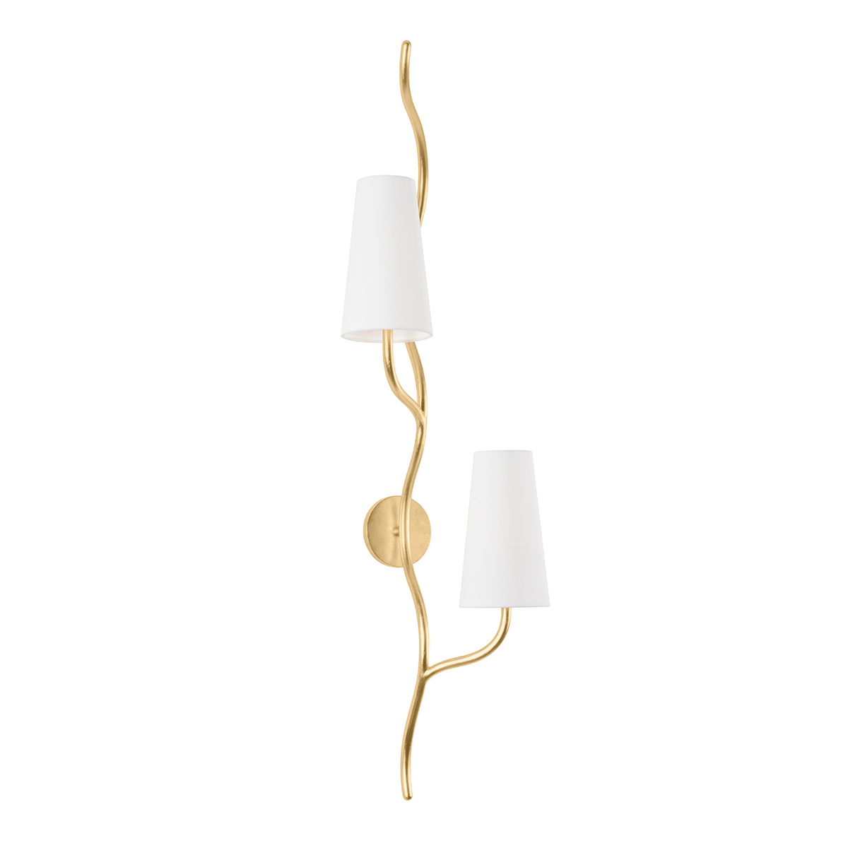 Corbett Lighting Cortona Wall Sconce Wall Sconce Corbett VINTAGE GOLD LEAF 13.5x48 