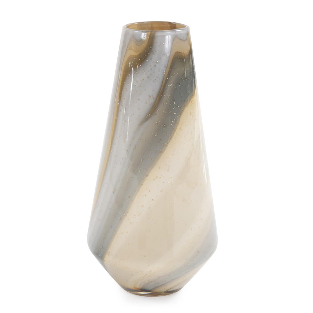 Howard Elliott Collection Sand Art Tapered Glass Vase