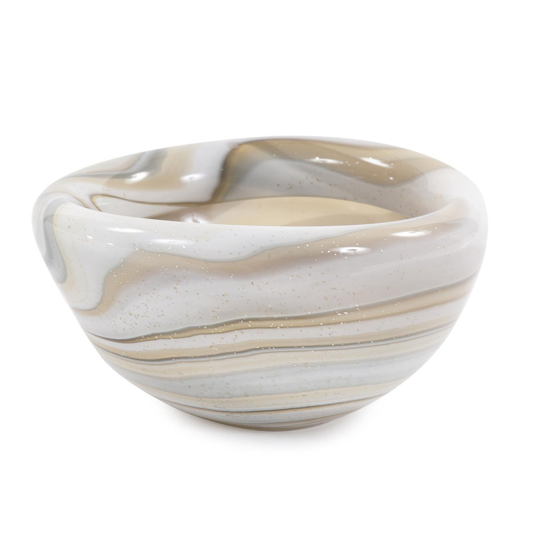 Howard Elliott Collection Sand Art Glass Bowl