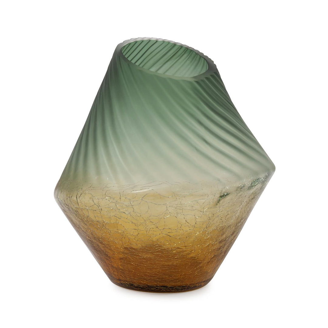 Howard Elliott Collection Golden Murrine Vase Small Vases Howard Elliott Collection   