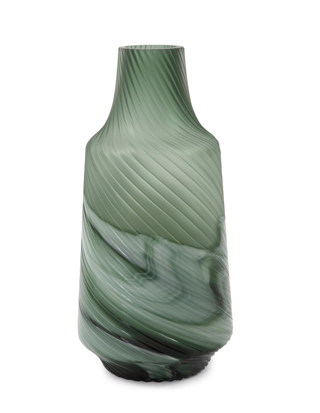 Howard Elliott Collection Teal Swirl Vase Large Vases Howard Elliott Collection   