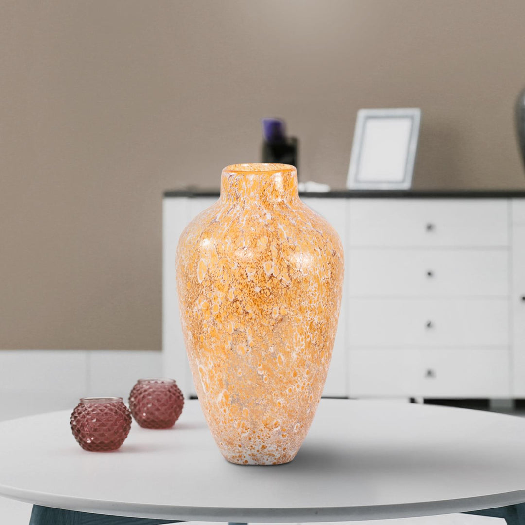 Howard Elliott Collection Zynsky Art Glass in Soft Amber, Tall Decorative Accents Howard Elliott Collection   