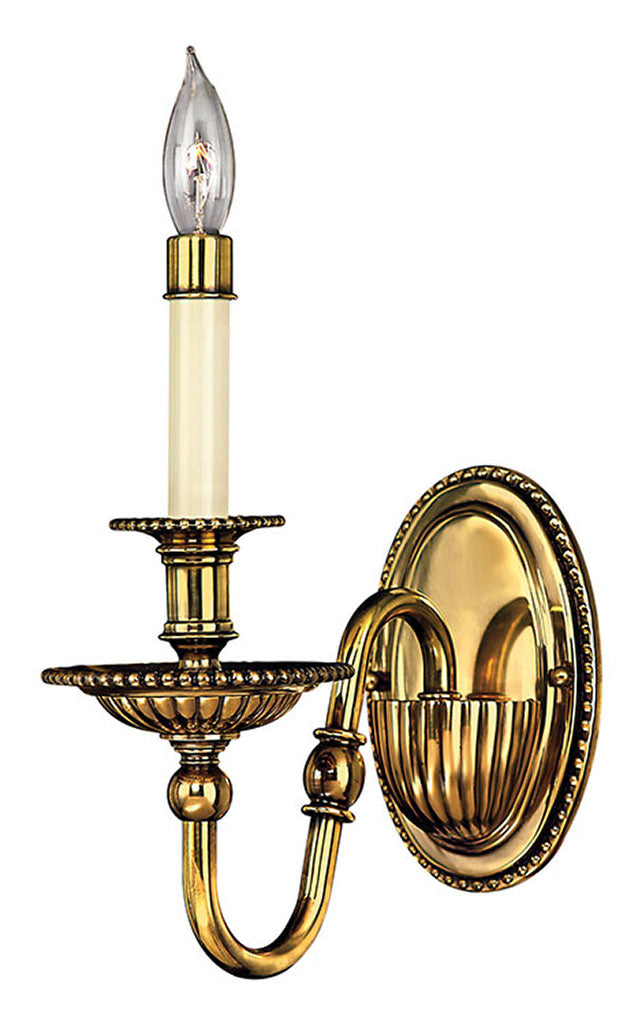 Hinkley Cambridge Sconce Wall Sconces Hinkley Burnished Brass 9.25x4.5x10.75 