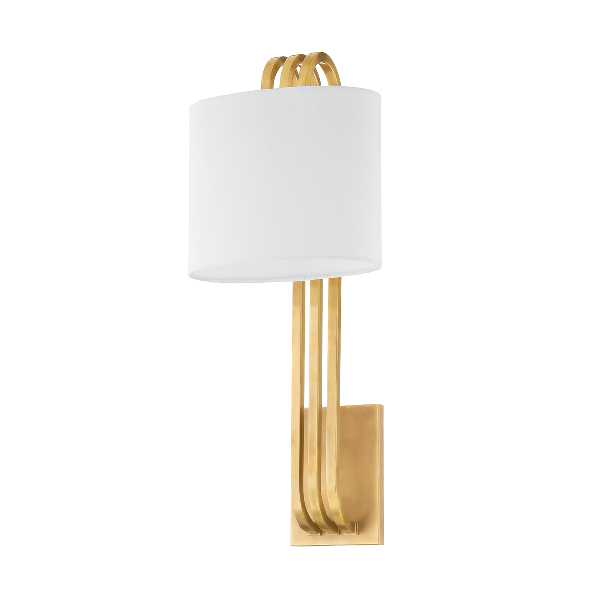 Corbett Lighting Lysandra Wall Sconce Wall Sconce Corbett VINTAGE BRASS 8.75x21.5 