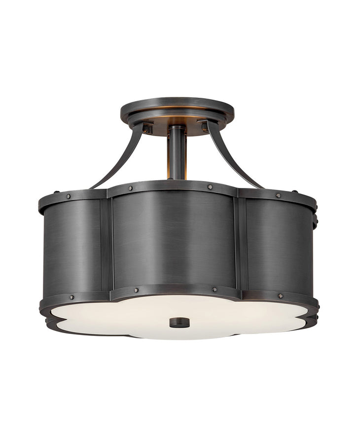 Hinkley Chance Semi-Flush Mount Ceiling Semi Flush Mounts Hinkley Blackened Brass 14.25x14.25x10.0 