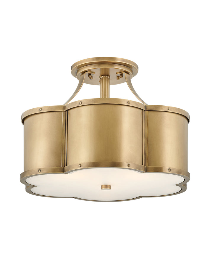 Hinkley Chance Semi-Flush Mount Ceiling Semi Flush Mounts Hinkley Heritage Brass 18.0x18.0x13.0 