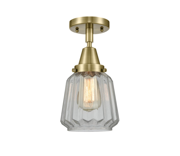 Innovations Lighting Chatham Flush Mount - Antique Brass Ceiling Flush Mounts Innovations Lighting   