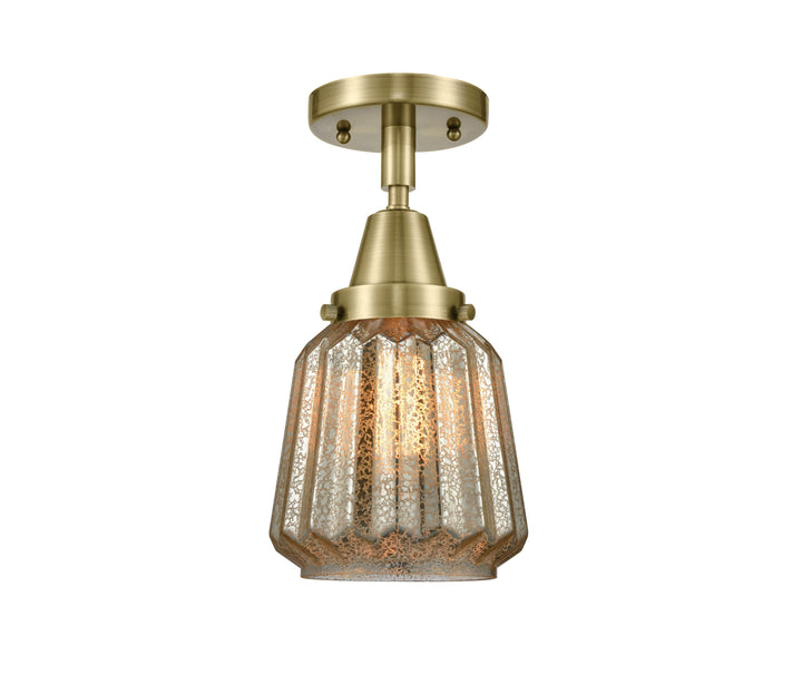 Innovations Lighting Chatham Flush Mount - Antique Brass Ceiling Flush Mounts Innovations Lighting   