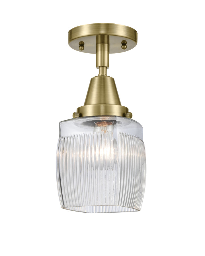 Innovations Lighting Colton Flush Mount - Antique Brass