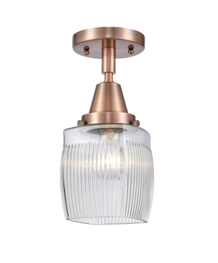 Innovations Lighting Colton Flush Mount - Antique Copper