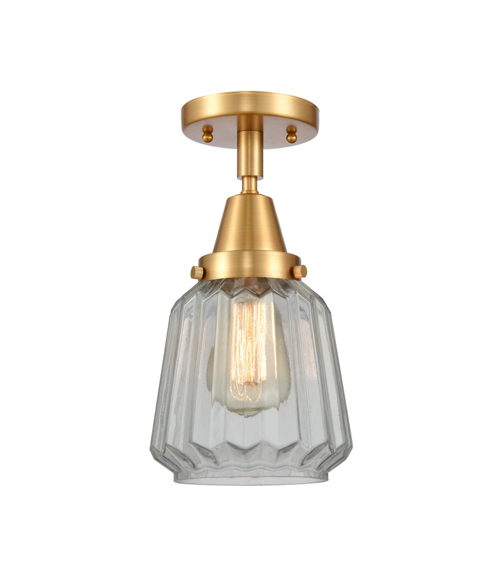 Innovations Lighting Chatham Flush Mount - Satin Gold Ceiling Flush Mounts Innovations Lighting   