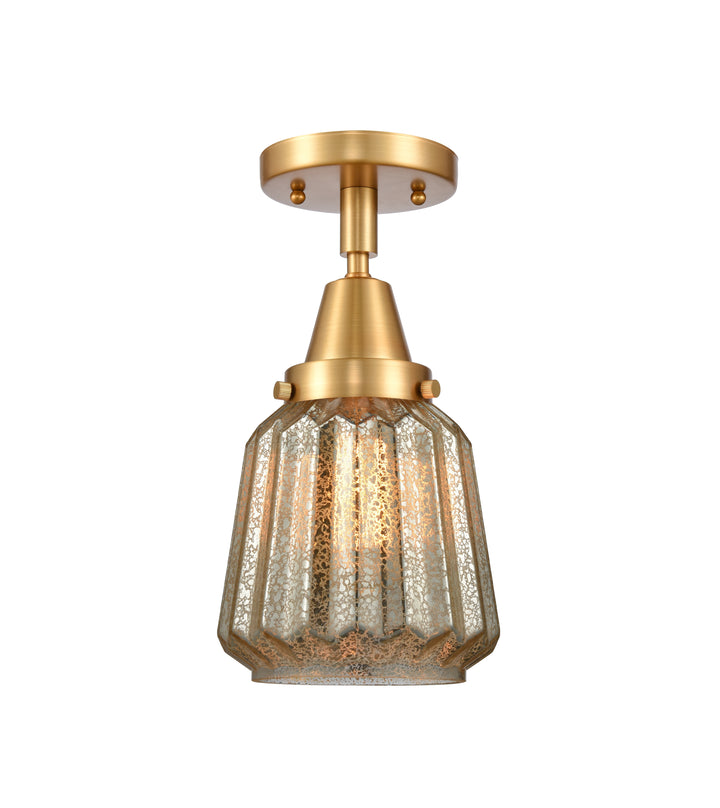 Innovations Lighting Chatham Flush Mount - Satin Gold Ceiling Flush Mounts Innovations Lighting   