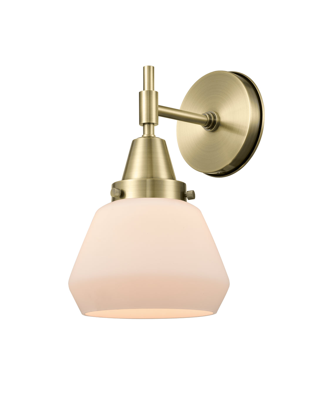 Innovations Lighting Fulton Sconce - Antique Brass Wall Sconces Innovations Lighting Matte White ; Glass Type: Frosted  