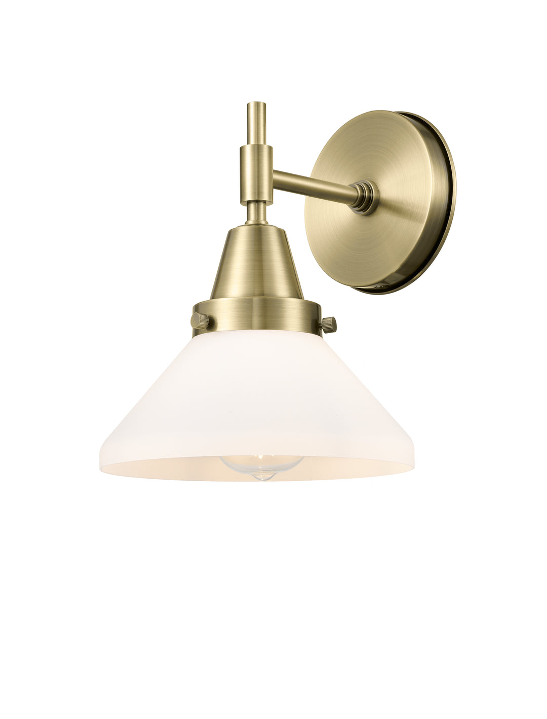 Innovations Lighting Caden Sconce - Antique Brass Wall Sconces Innovations Lighting Matte White ; Glass Type: Frosted  