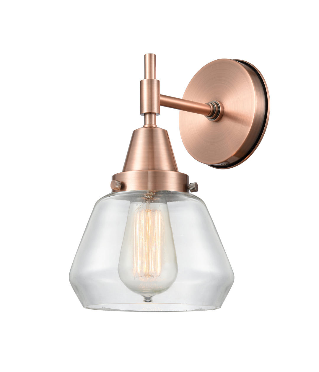 Innovations Lighting Fulton Sconce - Antique Copper Wall Sconces Innovations Lighting   