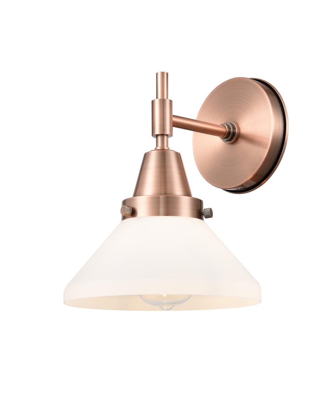 Innovations Lighting Caden Sconce - Antique Copper Wall Sconces Innovations Lighting Matte White ; Glass Type: Frosted  