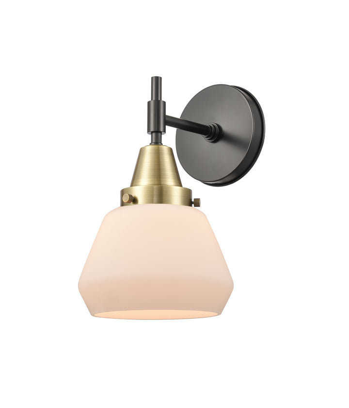 Innovations Lighting Fulton Sconce - Black Antique Brass