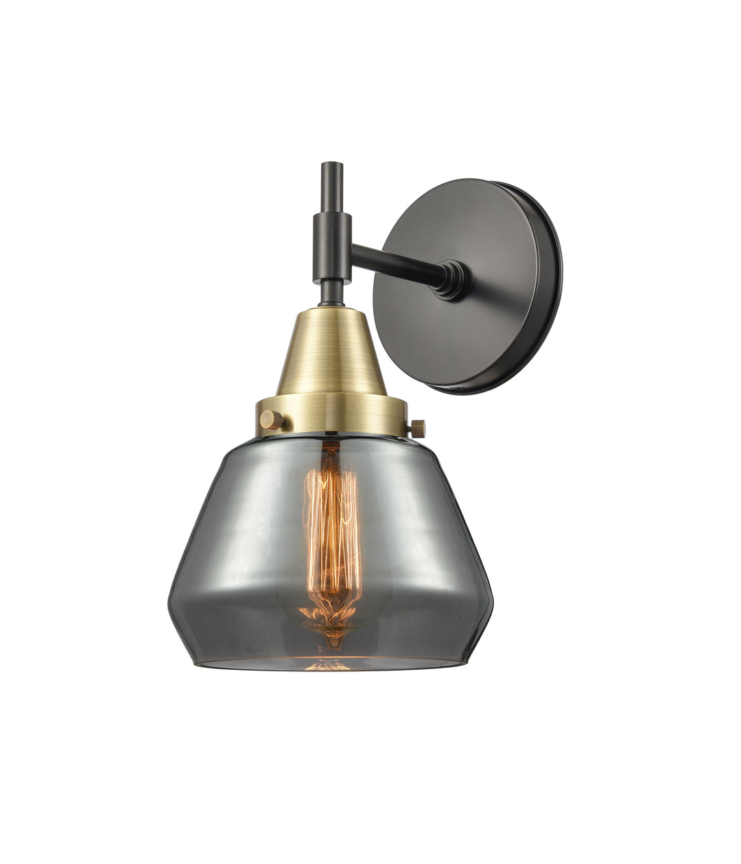 Innovations Lighting Fulton Sconce - Black Antique Brass