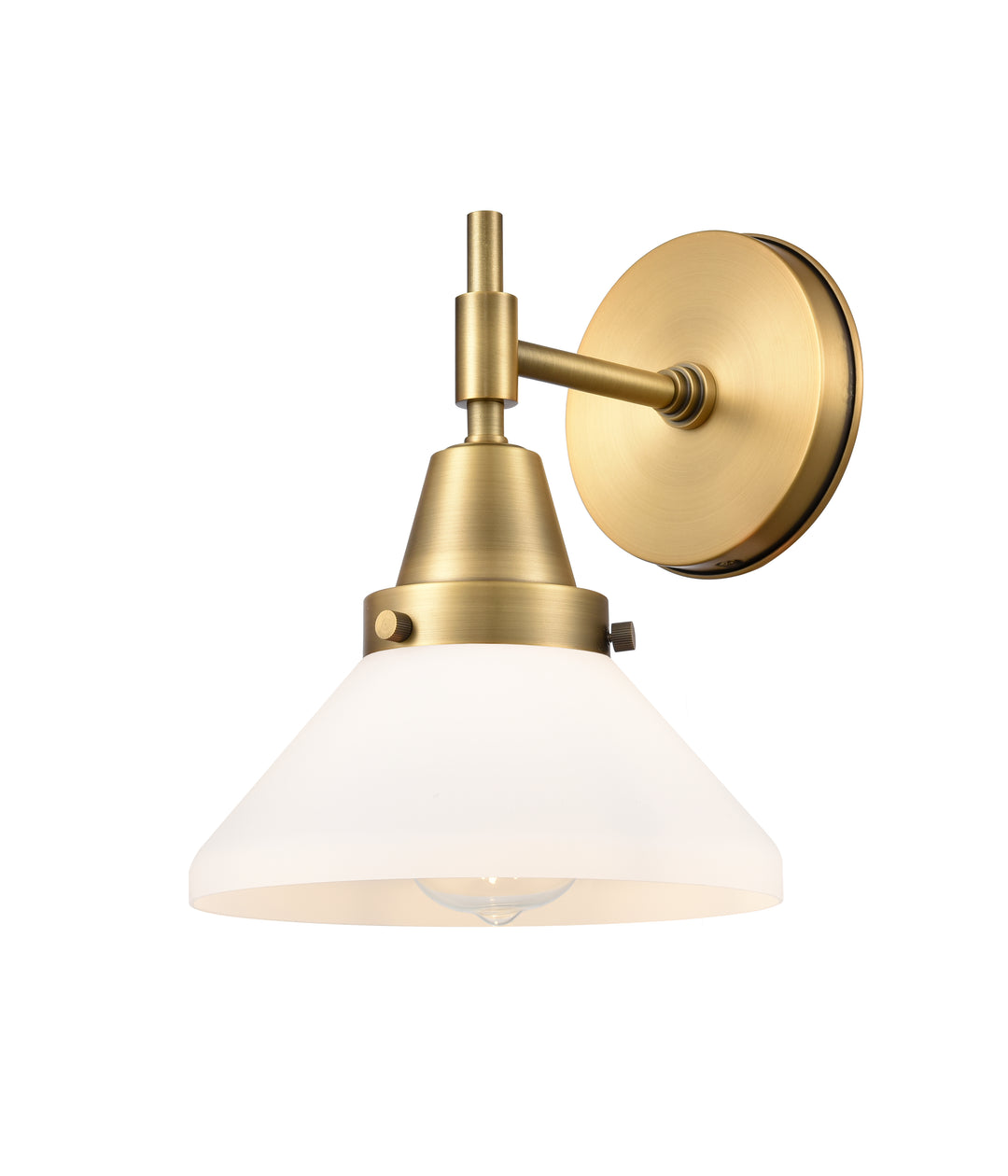 Innovations Lighting Caden Sconce - Brushed Brass Wall Sconces Innovations Lighting Matte White ; Glass Type: Frosted  