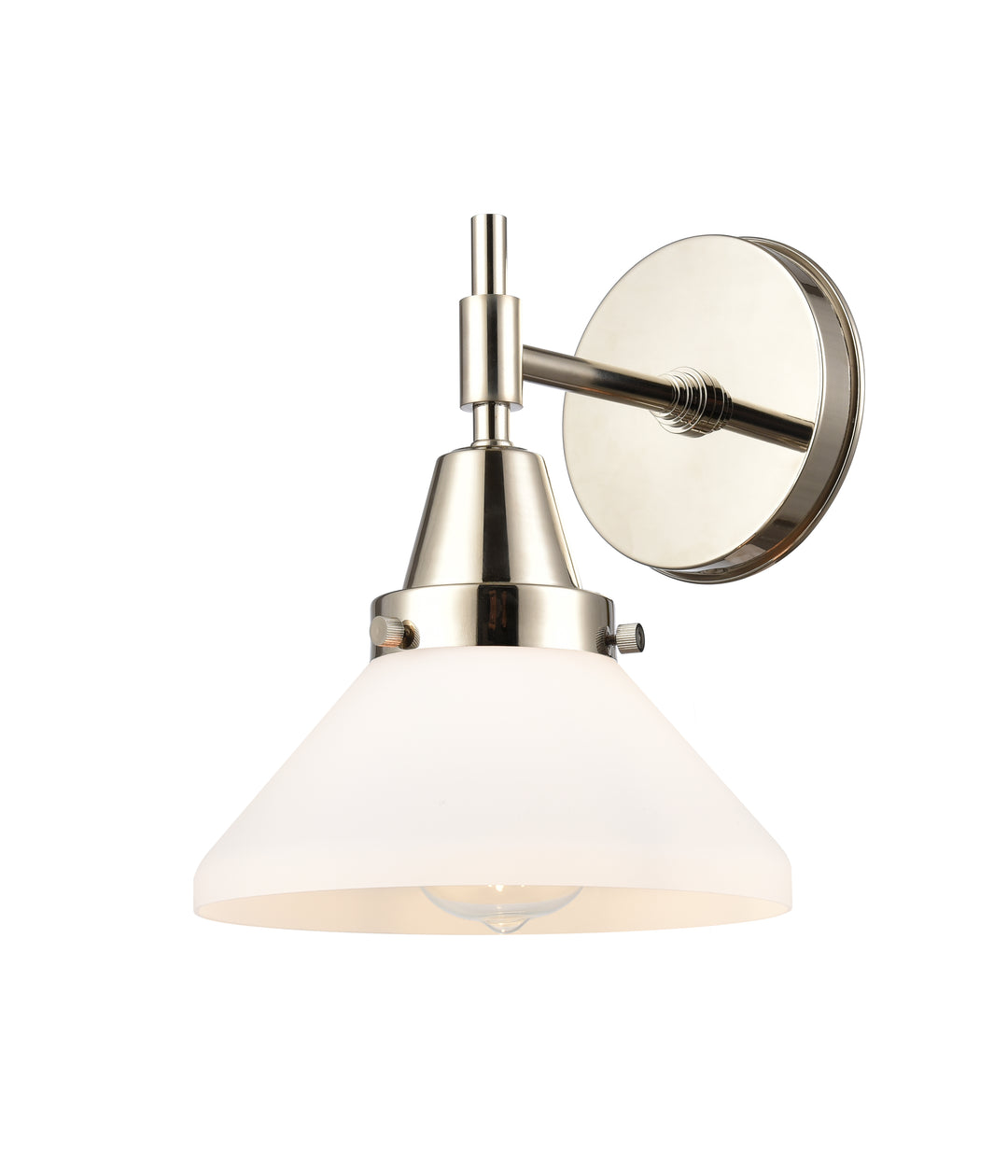 Innovations Lighting Caden Sconce - Polished Nickel Wall Sconces Innovations Lighting Matte White ; Glass Type: Frosted  