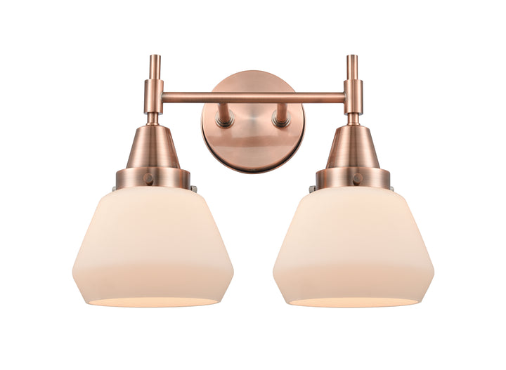 Innovations Lighting Fulton Bath Vanity Light - Antique Copper Vanity Lights Innovations Lighting Matte White ; Glass Type: Frosted  