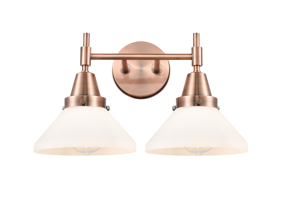 Innovations Lighting Caden Bath Vanity Light - Antique Copper Vanity Lights Innovations Lighting Matte White ; Glass Type: Frosted  