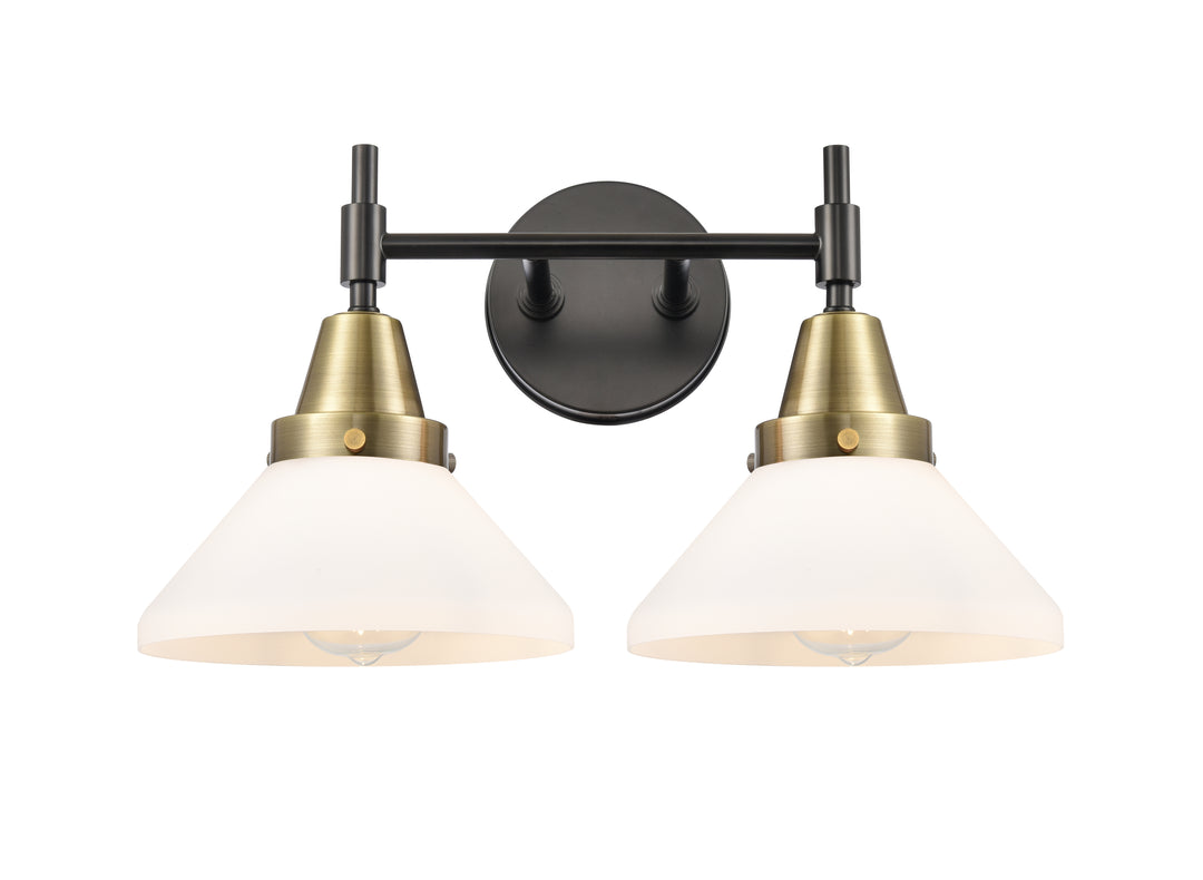 Innovations Lighting Caden Bath Vanity Light - Black Antique Brass Vanity Lights Innovations Lighting Matte White ; Glass Type: Frosted  