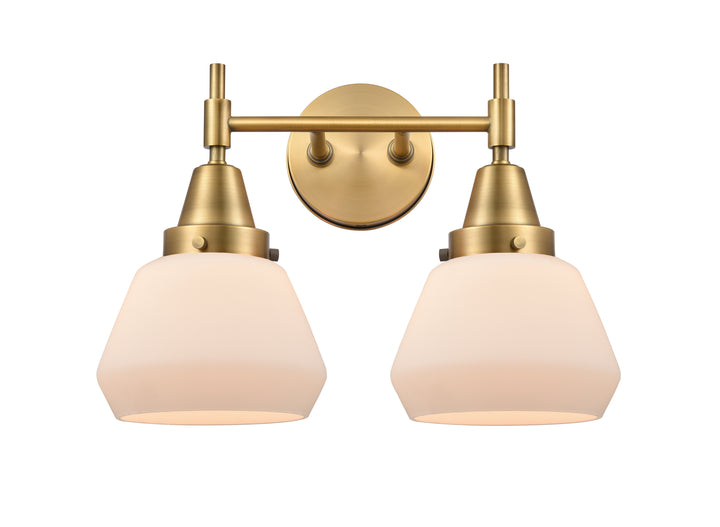 Innovations Lighting Fulton Bath Vanity Light - Brushed Brass Vanity Lights Innovations Lighting Matte White ; Glass Type: Frosted  