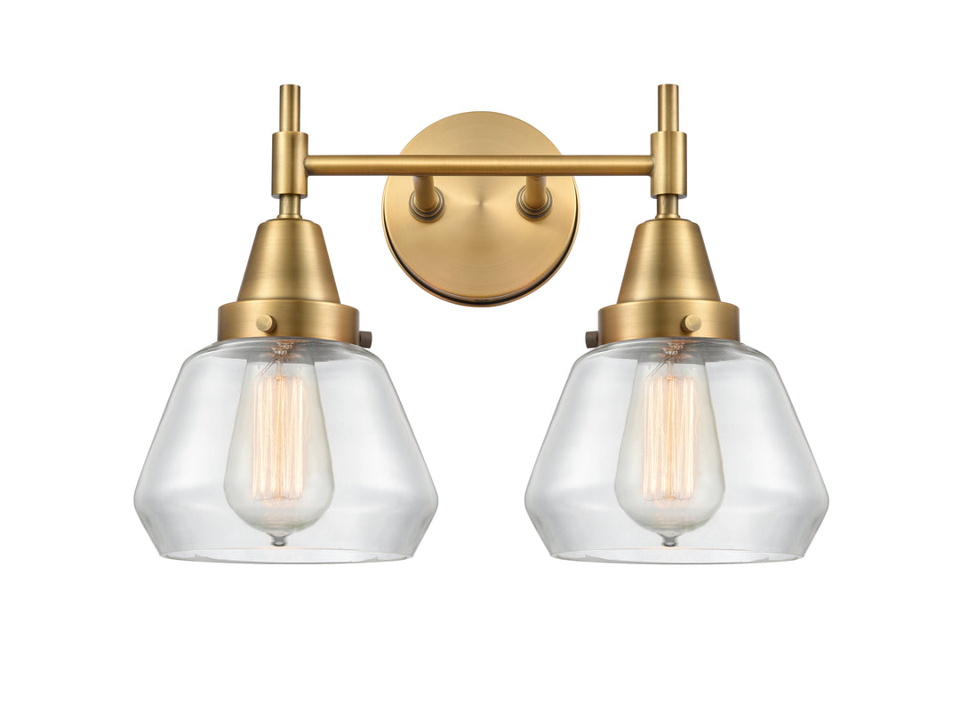 Innovations Lighting Fulton Bath Vanity Light - Brushed Brass Vanity Lights Innovations Lighting Clear ; Glass Type: Transparent  