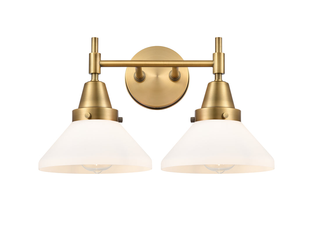 Innovations Lighting Caden Bath Vanity Light - Brushed Brass Vanity Lights Innovations Lighting Matte White ; Glass Type: Frosted  