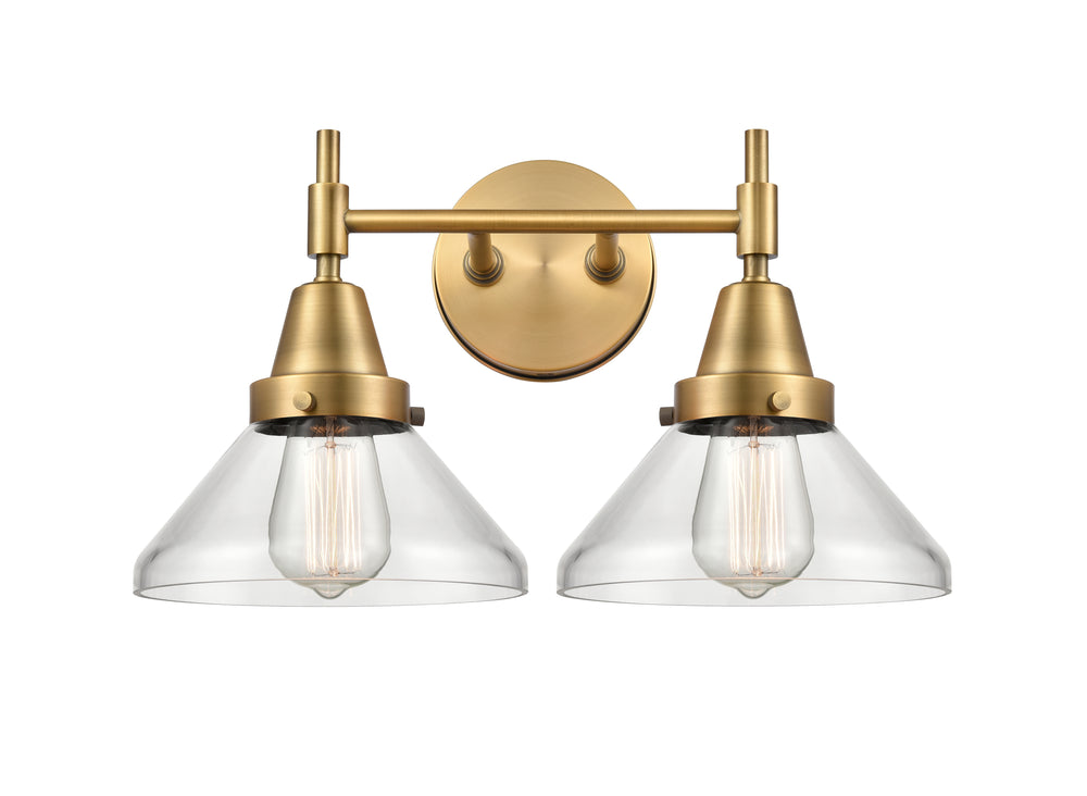 Innovations Lighting Caden Bath Vanity Light - Brushed Brass Vanity Lights Innovations Lighting Clear ; Glass Type: Transparent  