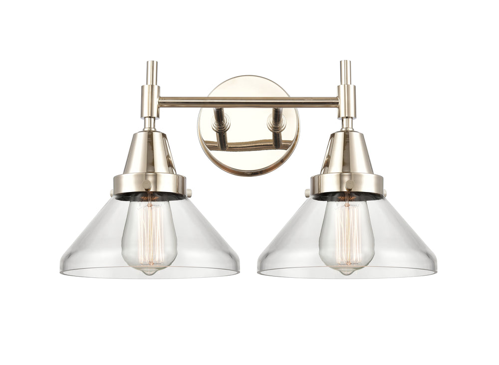 Innovations Lighting Caden Bath Vanity Light - Polished Nickel Vanity Lights Innovations Lighting Clear ; Glass Type: Transparent  