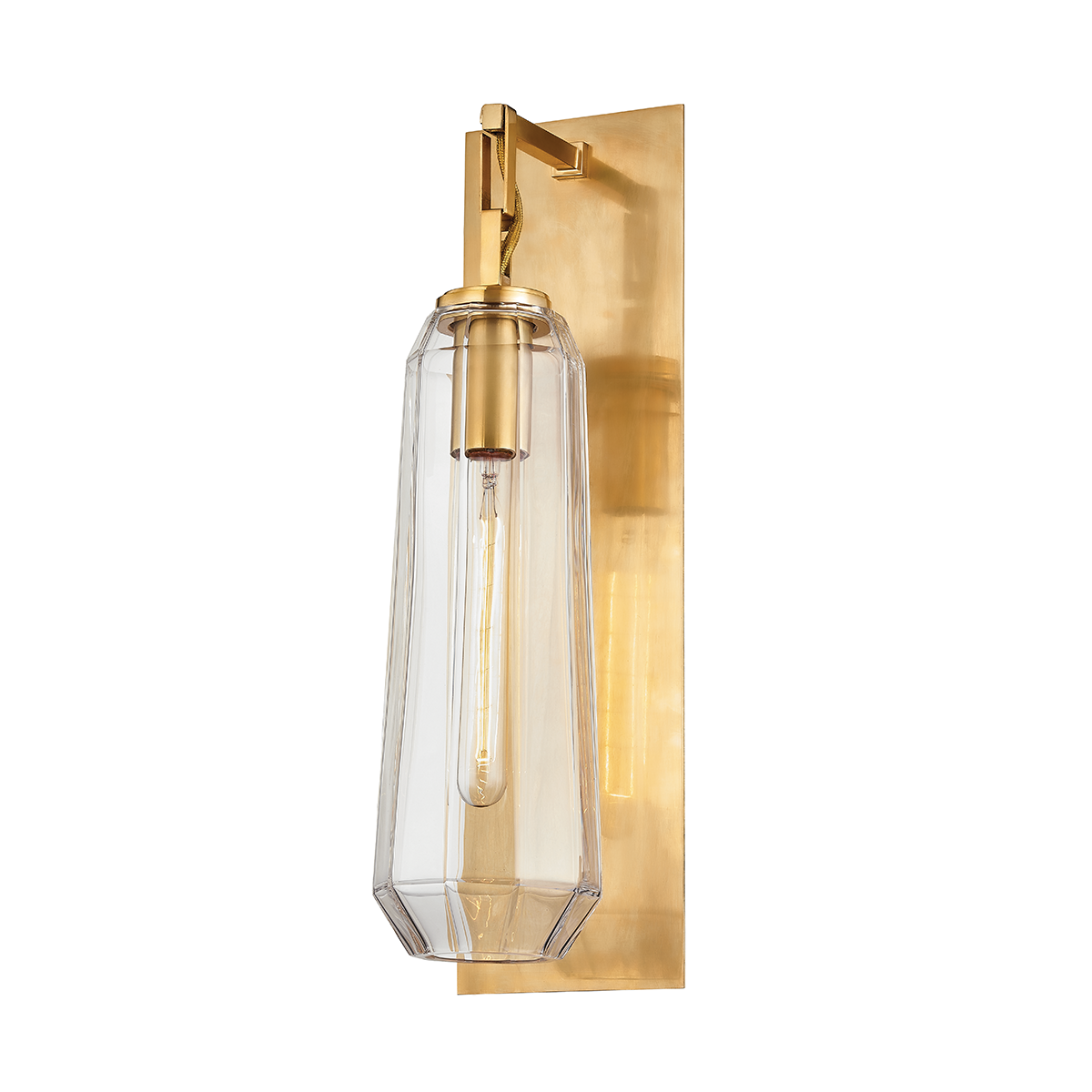 Corbett Lighting Copenhagen Wall Sconce Wall Sconce Corbett VINTAGE BRASS 5.5x19.75 