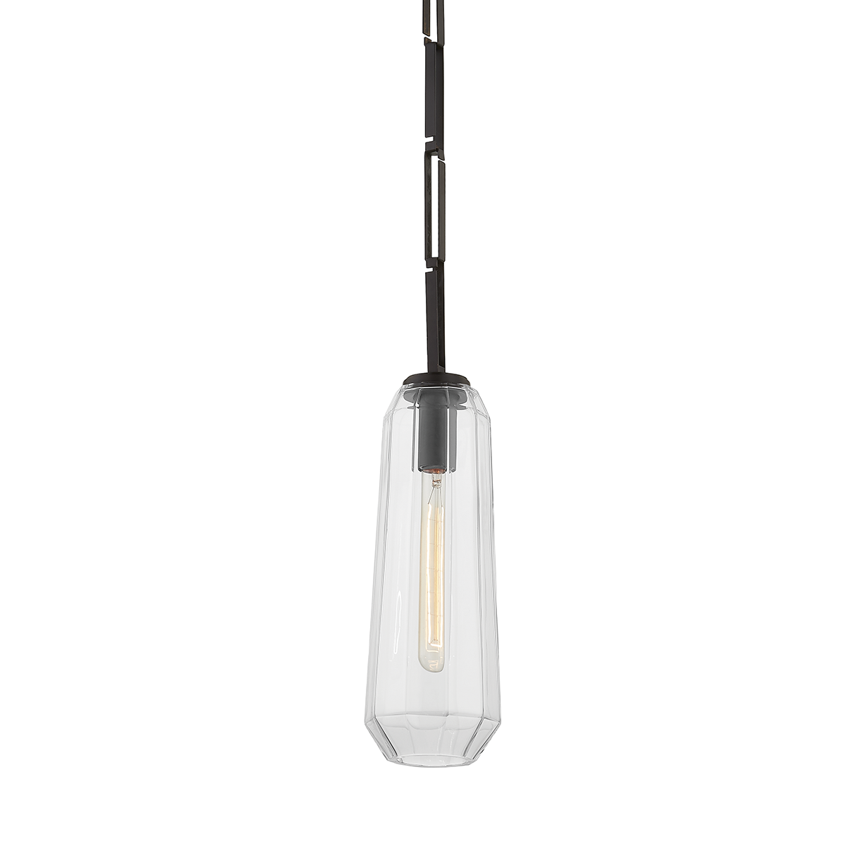 Corbett Lighting Copenhagen Pendant Pendant Corbett BLACK BRASS 5x13.75 